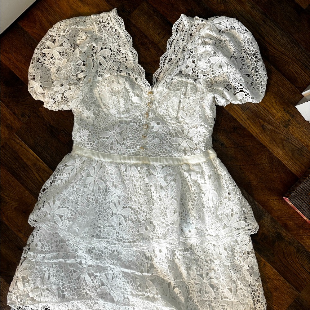 Lace Babydoll Rehersal Dinner Bridal Dresss
